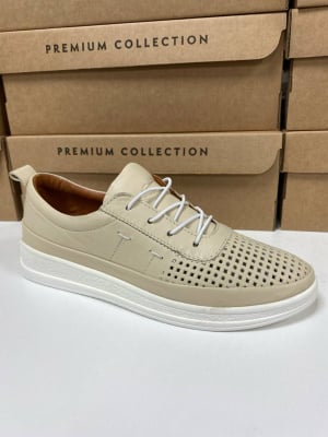 Кеды кожаные Benito GL0014- фото 1 - интернет-магазин обуви Pratik