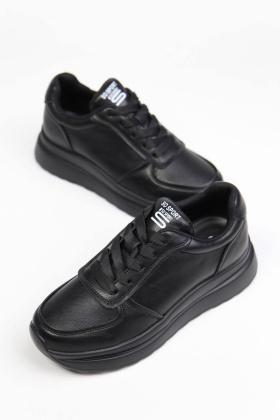 Кроссовки кожаные It-ts MT62-1 black- фото 1 - интернет-магазин обуви Pratik